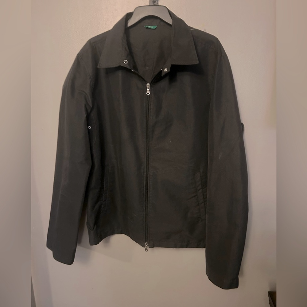 United Colors Of Benetton Men's Dark Gray/Black Jacket